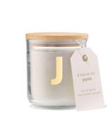 HEMA Kaars in glas Ø8x10cm letter J - thumbnail