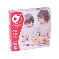 Classic World Houten Snijfruit Puzzel - thumbnail