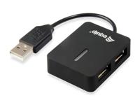 Equip USB-Hub USB 2.0-hub 2 poorten Zwart - thumbnail