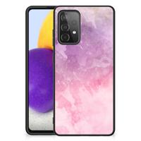 Kleurrijke Telefoonhoesje Samsung Galaxy A72 (5G/4G) Pink Purple Paint - thumbnail