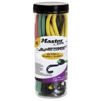 Masterlock Jar of 6 Twin Wire bungees (2*60+ 2*80 + 2*100)double reverse hook - 3040EURDAT - thumbnail