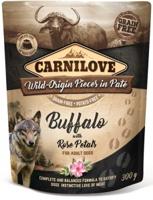 CARNILOVE DOG POUCH BUFFEL / ROZENBLAD 12X300 GR - thumbnail
