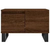 Salontafel 55x55x36,5 cm bewerkt hout bruin eikenkleur - thumbnail