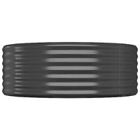 Plantenbak 249x100x36 cm gepoedercoat staal antracietkleurig - thumbnail