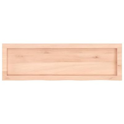 VidaXL Wastafelblad 100x30x(2-6) cm onbehandeld massief hout VidaXL Wastafelblad 100x30x(2-6) cm onbehandeld massief hout