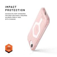 Urban Armor Gear Essential Armor Outdoor telefoonhoes Apple iPhone 16e Roze, Transparant Inductieve lading, MagSafe compatible, Stootbestendig - thumbnail