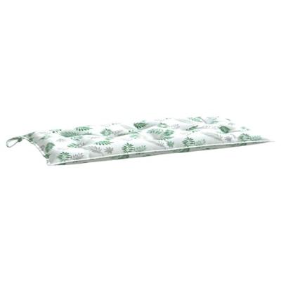 VidaXL Tuinbankkussen 100x50x7 cm oxford stof bladpatroon
