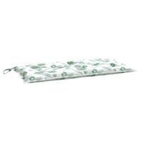VidaXL Tuinbankkussen 100x50x7 cm oxford stof bladpatroon - thumbnail