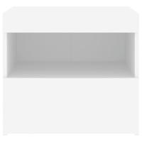 Nachtkastje met LED-verlichting 50x40x45 cm wit - thumbnail