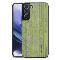 Samsung Galaxy S22 Plus Houten Print Telefoonhoesje Green Wood - thumbnail