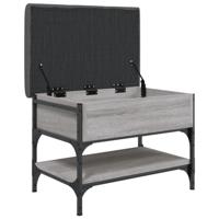 Schoenenbank 62x42x45 cm bewerkt hout grijs sonoma eikenkleurig - thumbnail