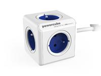 Allocacoc PowerCube Extended Type E power uitbreiding 1,5 m 5 AC-uitgang(en) Binnen Blauw - thumbnail