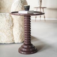 By-Boo Bijzettafel 'Basco' 47cm, kleur Bruin - thumbnail