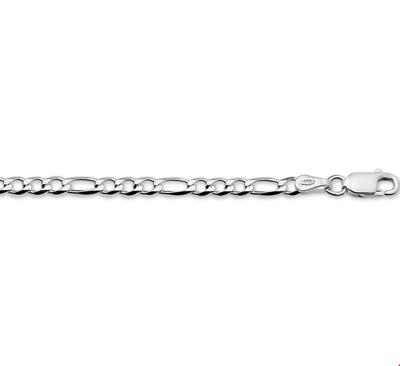 TFT Armband Zilver Figaro 3,25 mm 18 cm TFT Armband Zilver Figaro 3,25 mm 18 cm