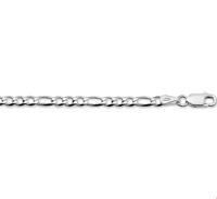 TFT Armband Zilver Figaro 3,25 mm 18 cm - thumbnail