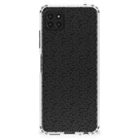 Samsung Galaxy A22 5G Doorzichtige Silicone Hoesje Stripes Dots - thumbnail