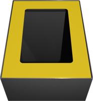 V-Part top voor modulaire afvalbak 60 l, geel - thumbnail