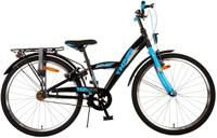 Volare thombike kinderfiets - jongens - 24 inch - zwart blauw - twee handremmen - thumbnail
