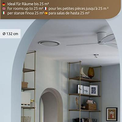 Lucci AIR Radar CTC Plafondventilator 35 W (Ø x h) 132 cm x 20 cm Wit Met afstandsbediening