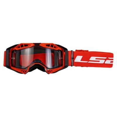 LS2 "aura enduro" crossbril glasses aura enduro black/red