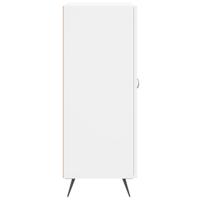 Dressoir 69,5x34x90 cm bewerkt hout wit - thumbnail