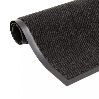 VidaXL Droogloopmat rechthoekig getuft 120x180 cm zwart VidaXL Droogloopmat rechthoekig getuft 120x180 cm zwart