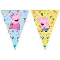 Vlaggenlijn Peppa Pig en George blauw geel - thumbnail