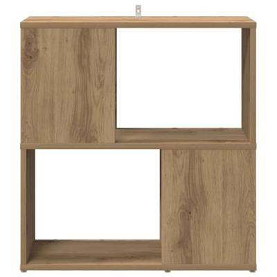 Boekenkast 60x24x63 cm bewerkt hout artisanaal eikenkleur