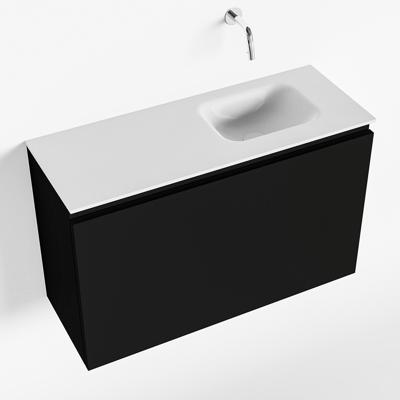 MONDIAZ OLAN 80cm toiletmeubel urban. LEX wastafel talc rechts geen kraangat MONDIAZ OLAN 80cm toiletmeubel urban. LEX wastafel talc rechts geen kraangat