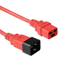 ACT Netsnoer C19 - C20 rood 0,6 m - thumbnail