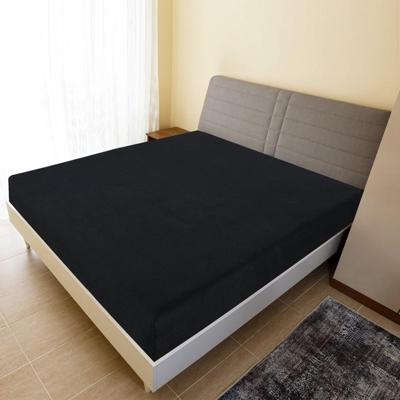 VidaXL Hoeslaken jersey 160x200 cm katoen zwart