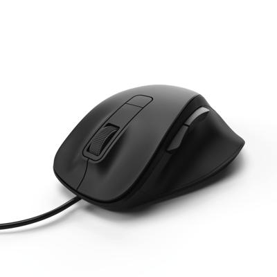 Hama optische muis met 6 knoppen mc-500 met kabel zwart