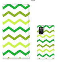 Samsung Galaxy A41 | Hoesje met Magneet | Zigzag Groen - thumbnail