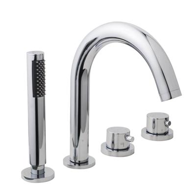 Wiesbaden Caral 4 gats badrandthermostaat afbouwdeel met inbouwdeel chroom sw62536/sw68919 Wiesbaden Caral 4 gats badrandthermostaat afbouwdeel met inbouwdeel chroom sw62536/sw68919