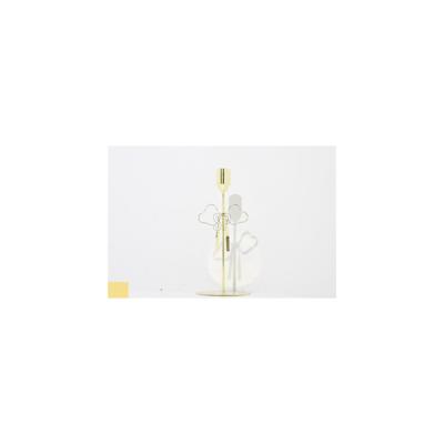 Kandelaar strik goud 9x9x20,6cm
