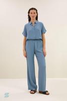 By-Bar robyn viscose pants | blue stone - thumbnail