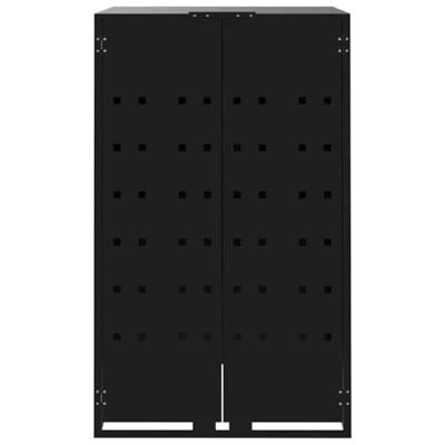 Containerberging voor 4 containers 276x79x117 cm staal zwart