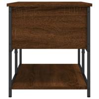 Opbergbankje 100x42,5x47 cm bewerkt hout bruineikenkleurig - thumbnail