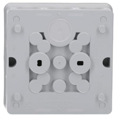 Hensel DE 9340 Aftakkast (l x b x h) 98 x 98 x 55 mm Grijs IP55 1 stuk(s)