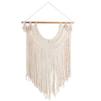 Handgemaakte Macramé Hanger Creme (95 cm) - thumbnail