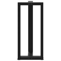 Bartafelpoten 2 st T-vormig 50x35x(90-91) cm staal zwart - thumbnail