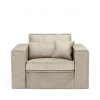 Rivièra Maison Loveseat 'Metropolis' Velvet, kleur Pearl - thumbnail