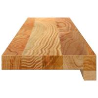 Vensterbanken 2 st 90x15x2 cm massief eikenhout lichtbruin - thumbnail