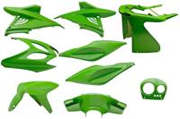Plaatset 9-delig Edge voor Yamaha Aerox tot bouwjaar 2014 - kawasaki groen - thumbnail