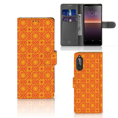 Sony Xperia 10 II | Telefoon Hoesje | Batik Oranje Sony Xperia 10 II | Telefoon Hoesje | Batik Oranje