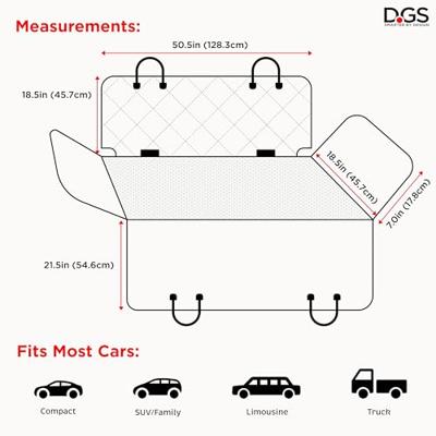 Zitbeschermer Dog Gone Smart Zwart 137 x 55 cm