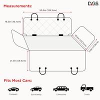 Zitbeschermer Dog Gone Smart Zwart 137 x 55 cm - thumbnail