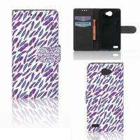 LG Bello 2 Telefoon Hoesje Feathers Color - thumbnail