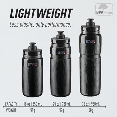 ELITE bidon "fly tex" bottle fly tex 750ml red