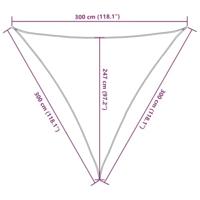 VidaXL Zonnezeil 160 g/m² 3x3x3 m hdpe antracietkleurig - thumbnail